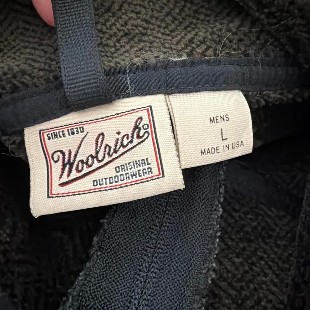Woolrich Men's Green Fleece Jacket - Size Large
